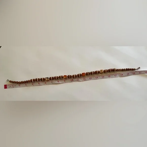 Wood Necklace handmade with natural wood - Picture 6 of 9